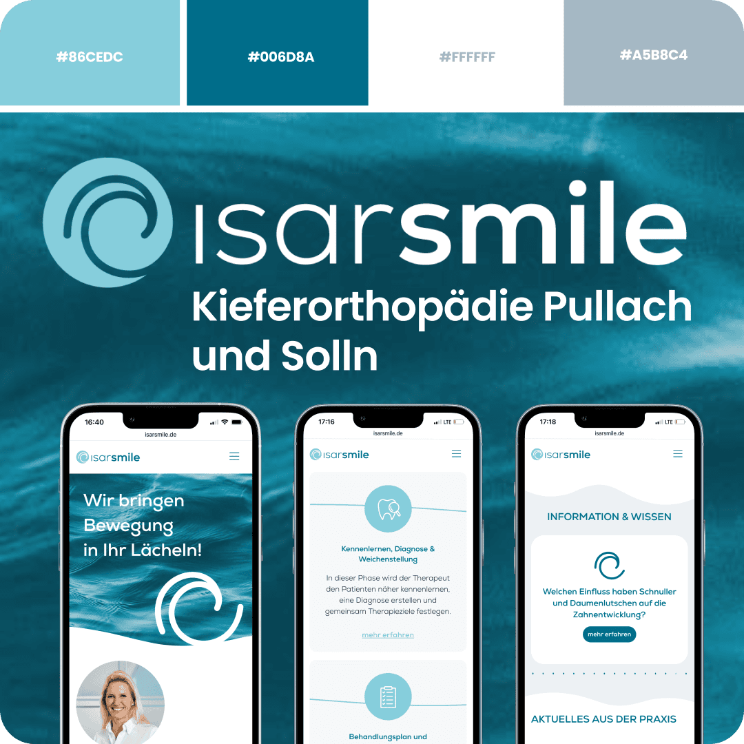 Neue Marke, neue Website: Aus „Digitale Kieferorthopädie Dr. Fiona Adler“ wird „Isarsmile“